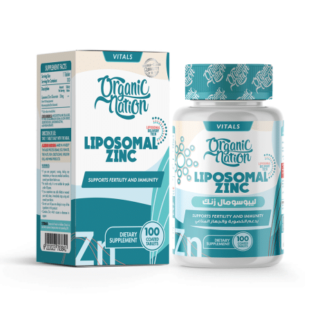 Organic Nation Liposomal Zinc Gluconate 100 Tablets