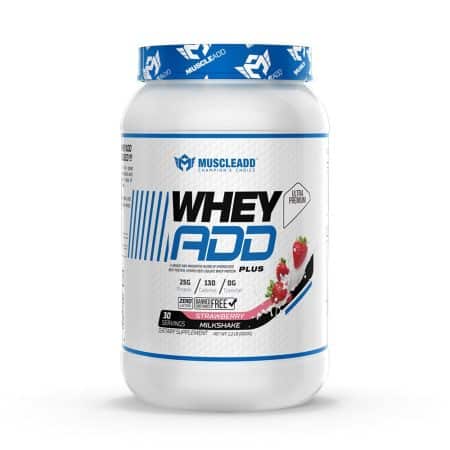 Whey Add Muscle Add Plus 1k |Strawberry milkshake