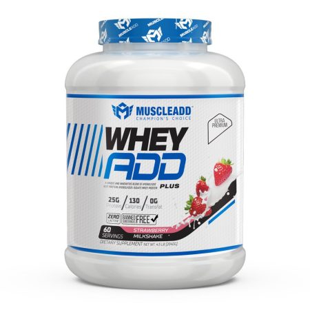 Whey Add Plus Muscle Add 2k |Strawberry Milkshake