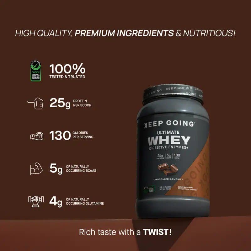 Whey KEEP GOING 1K + Chocolate Gourmet - الصورة 2